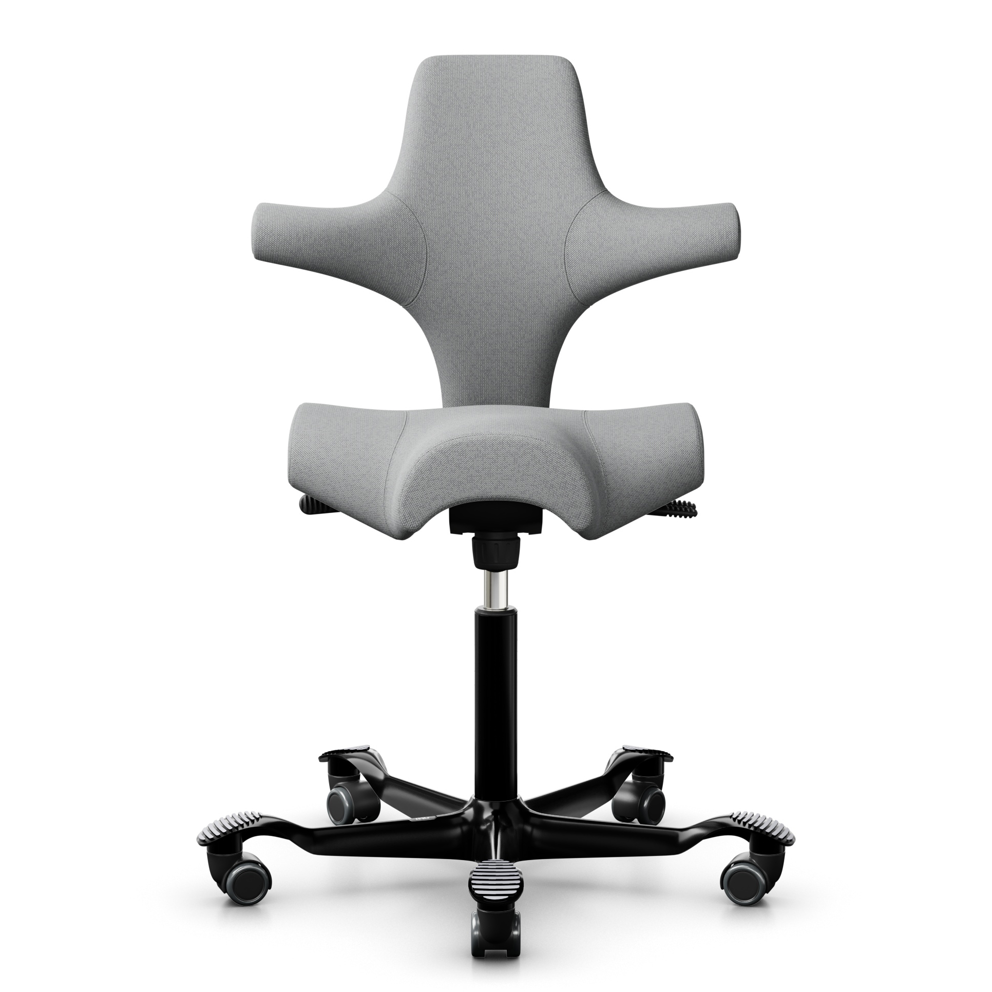 HAG Capisco 8106 Lagermodell - Bezugsstoff Capture 4102 grau - Gestell schwarz