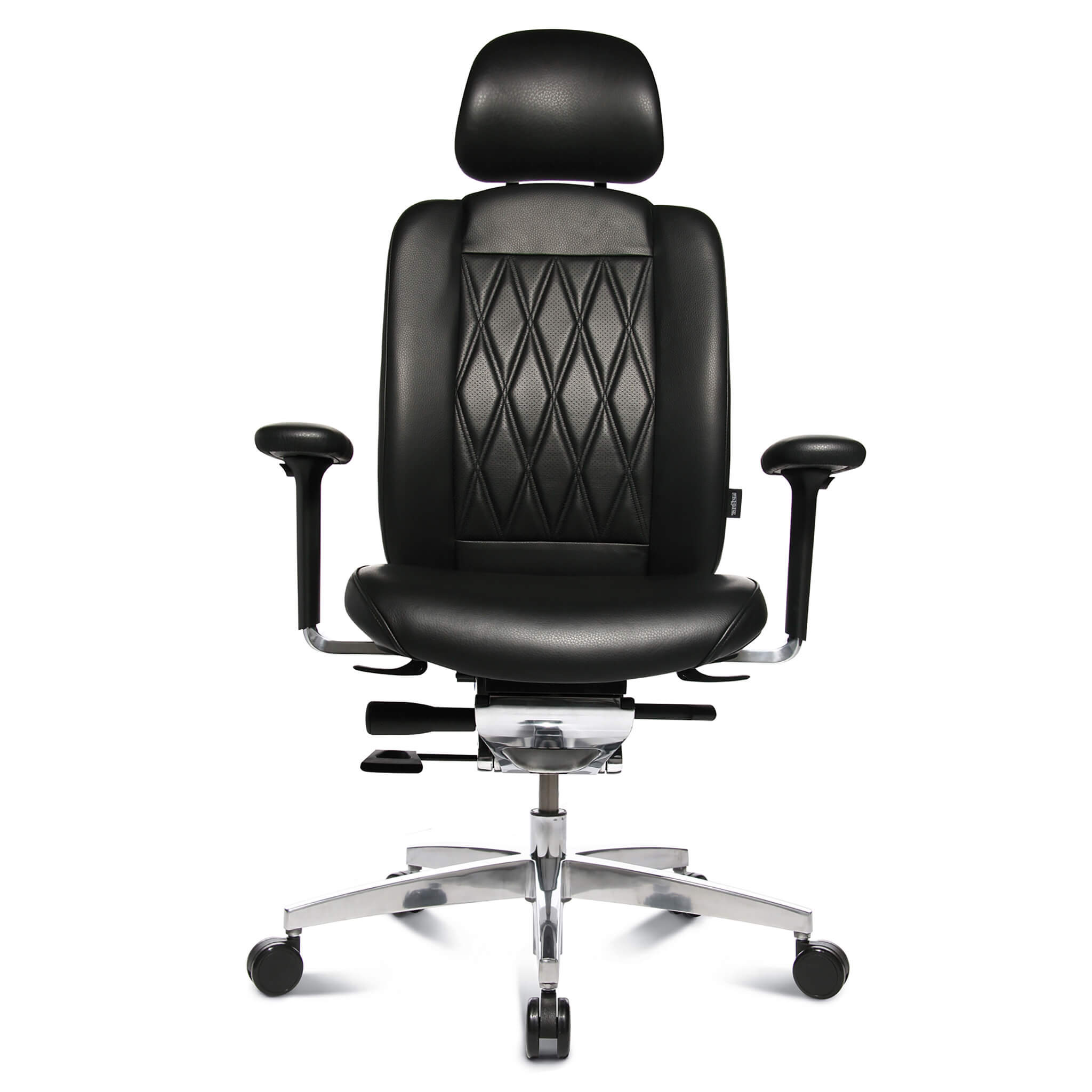 Wagner AluMedic Limited S Chefsessel mit Lederbezug und Kopfstütze