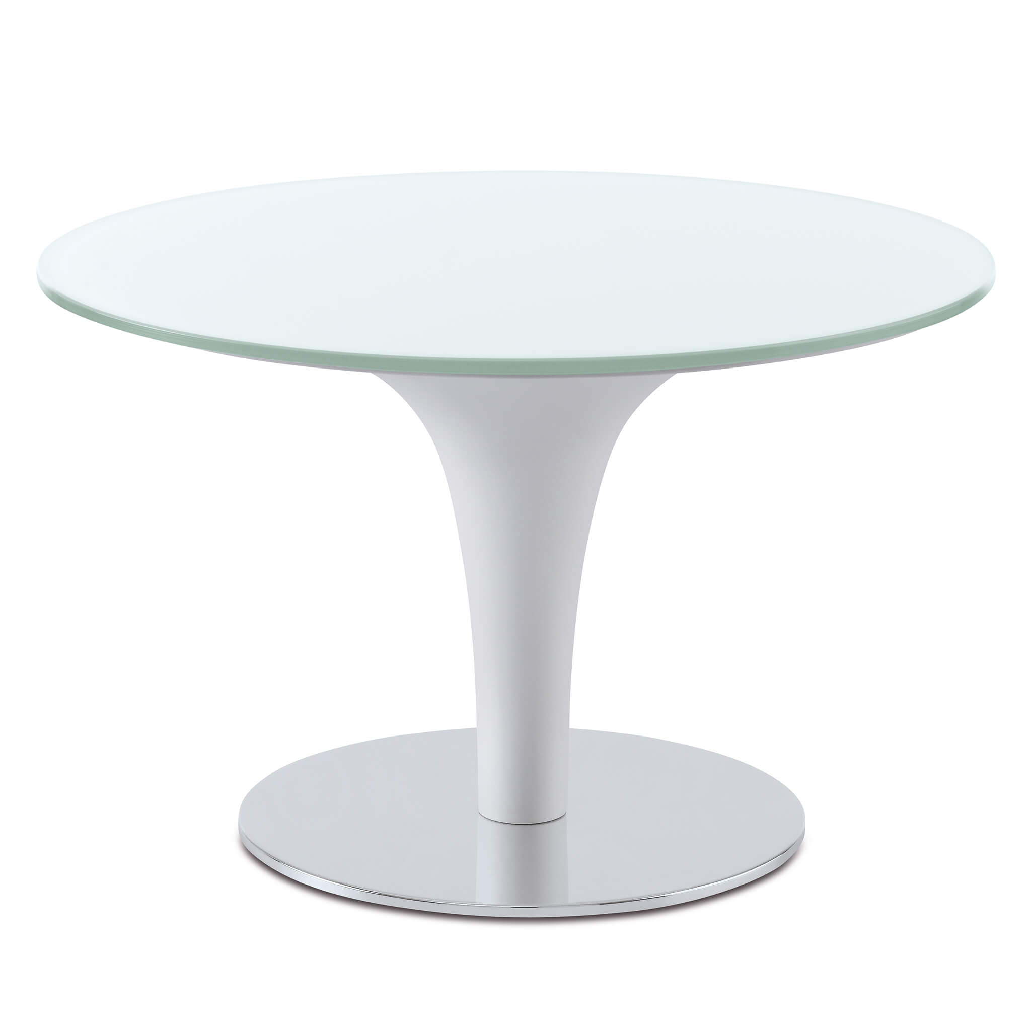 ZÜCO Perillo PE 0792 Beistelltisch und Loungetisch, Sicherheitsglas und Tellerfuß