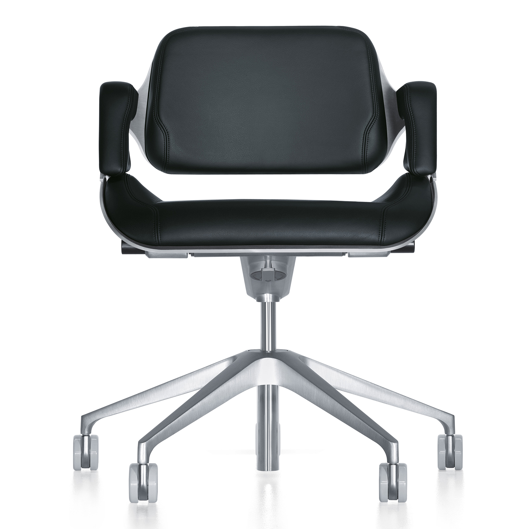 Interstuhl Silver 162S Designstuhl mit niedriger Rückenlehne und optionalem Lederbezug