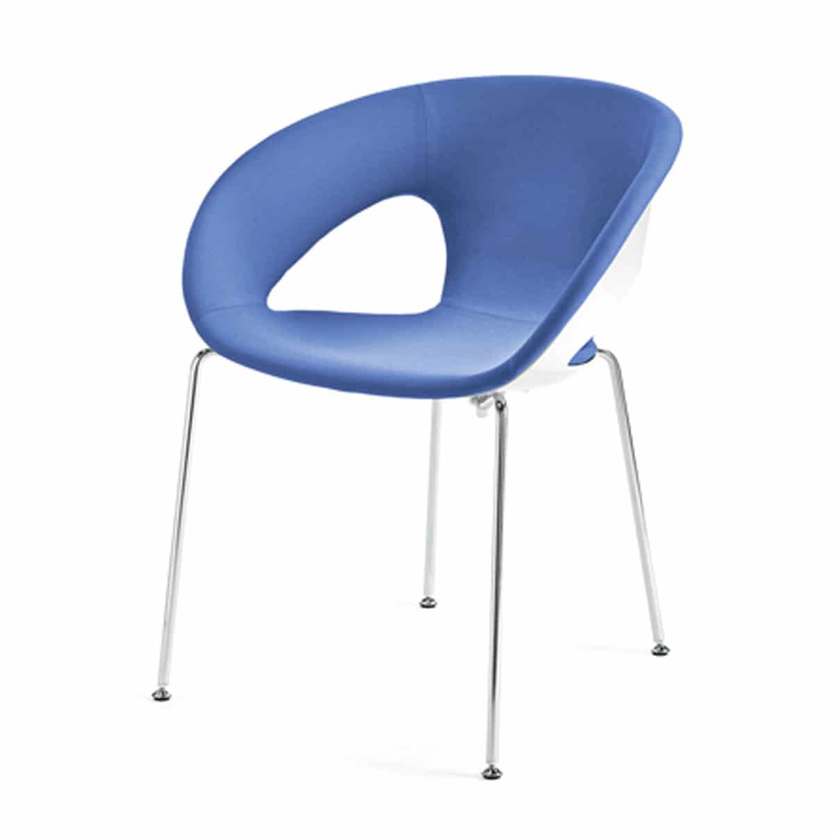 Kastel KRIZIA Objektstuhl, Schale aus Polycarbonat, optionale Polsterung