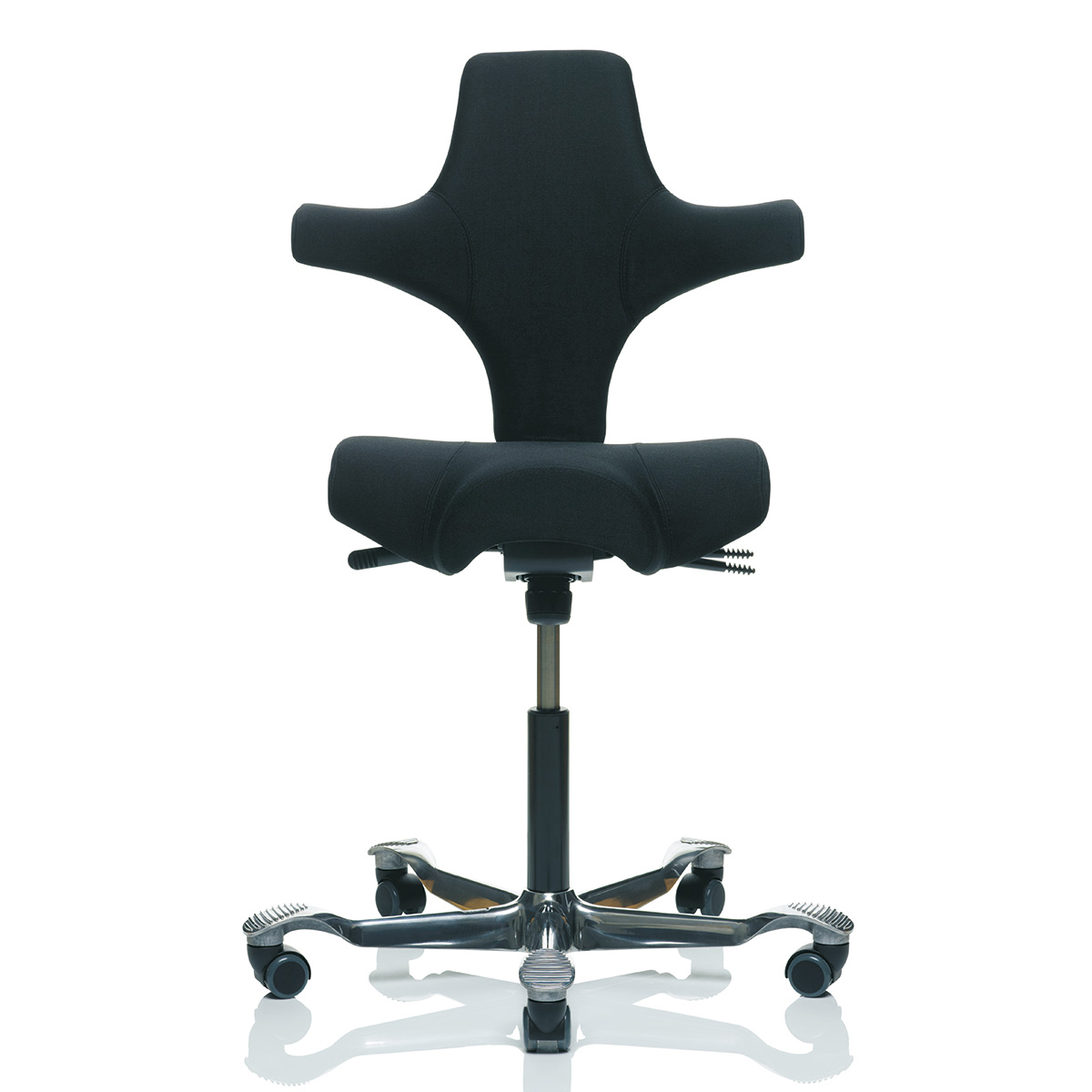 HAG Capisco 8106 SELECT Arbeitsstuhl Black Edition mit Rückenlehne