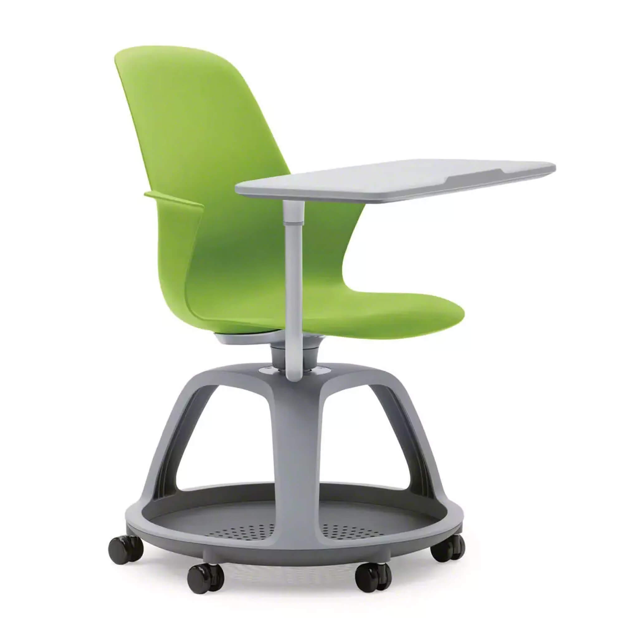 Steelcase NODE Seminarstuhl mit Schreibtablar Aktionsmodell Wasabi