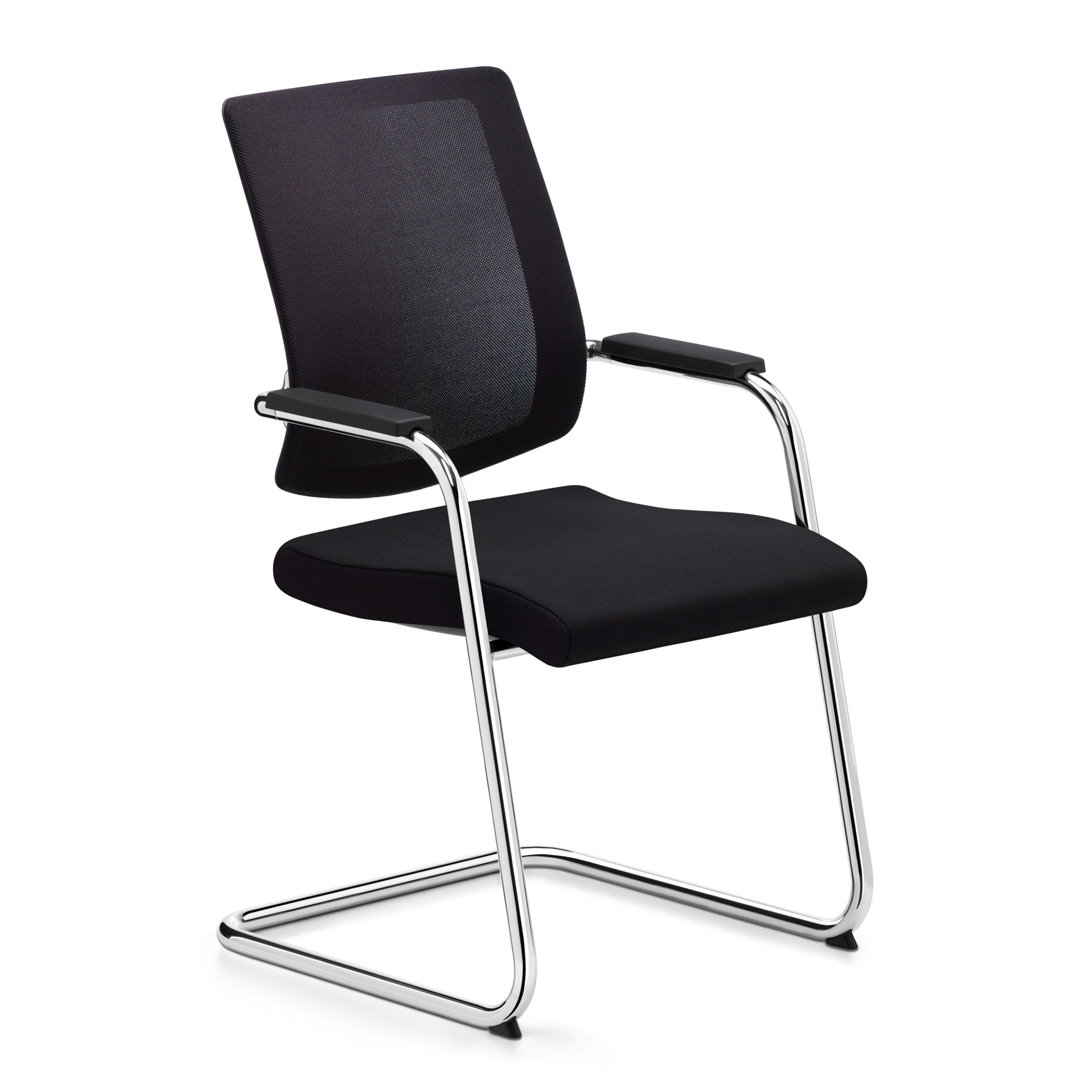 Sedus BLACK DOT NET Besucherstuhl BD-236 mit Freischwinger-Gestell und Netzrücken