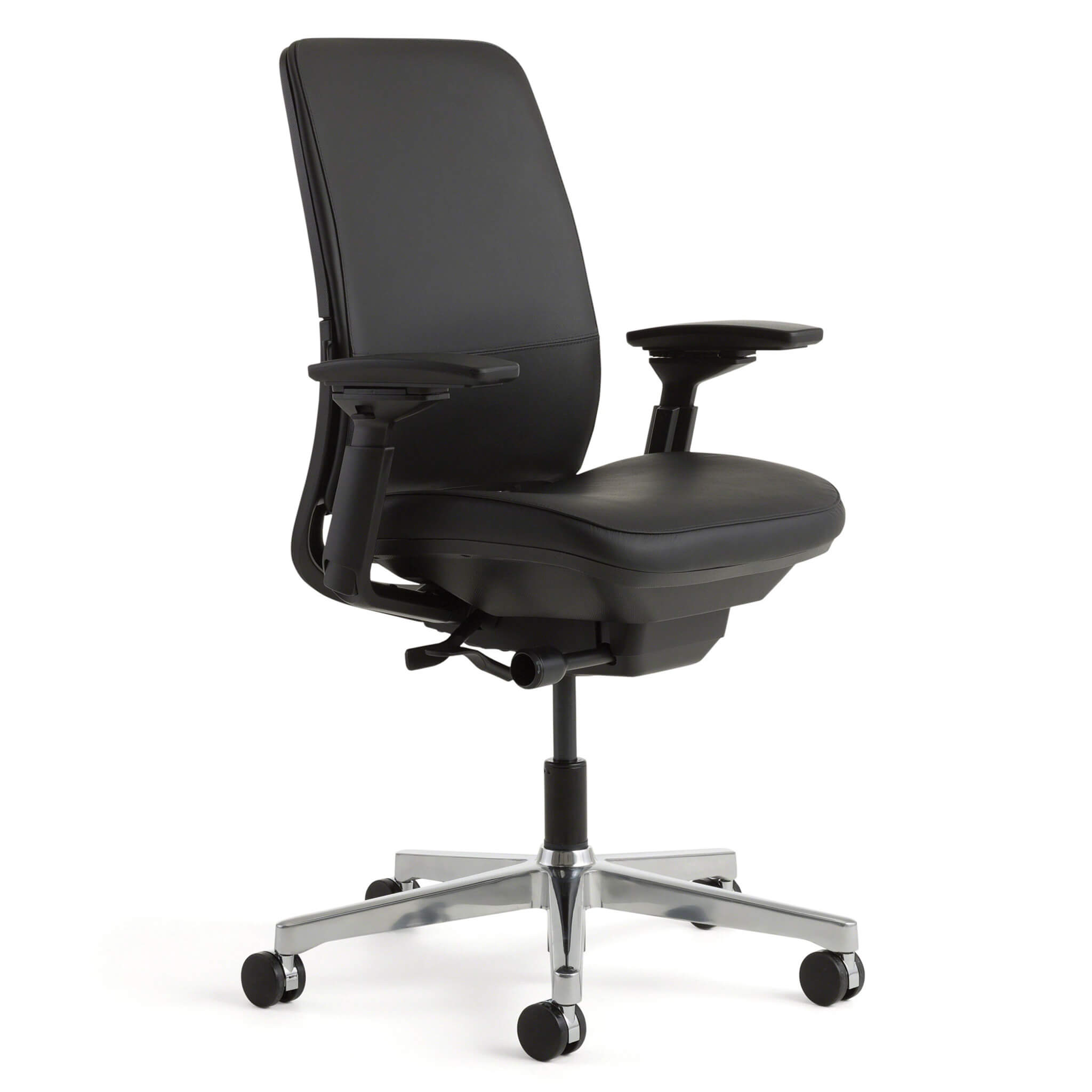 Steelcase AMIA Bürostuhl Executive Edition mit Premium-Leder und 4D-Armlehnen