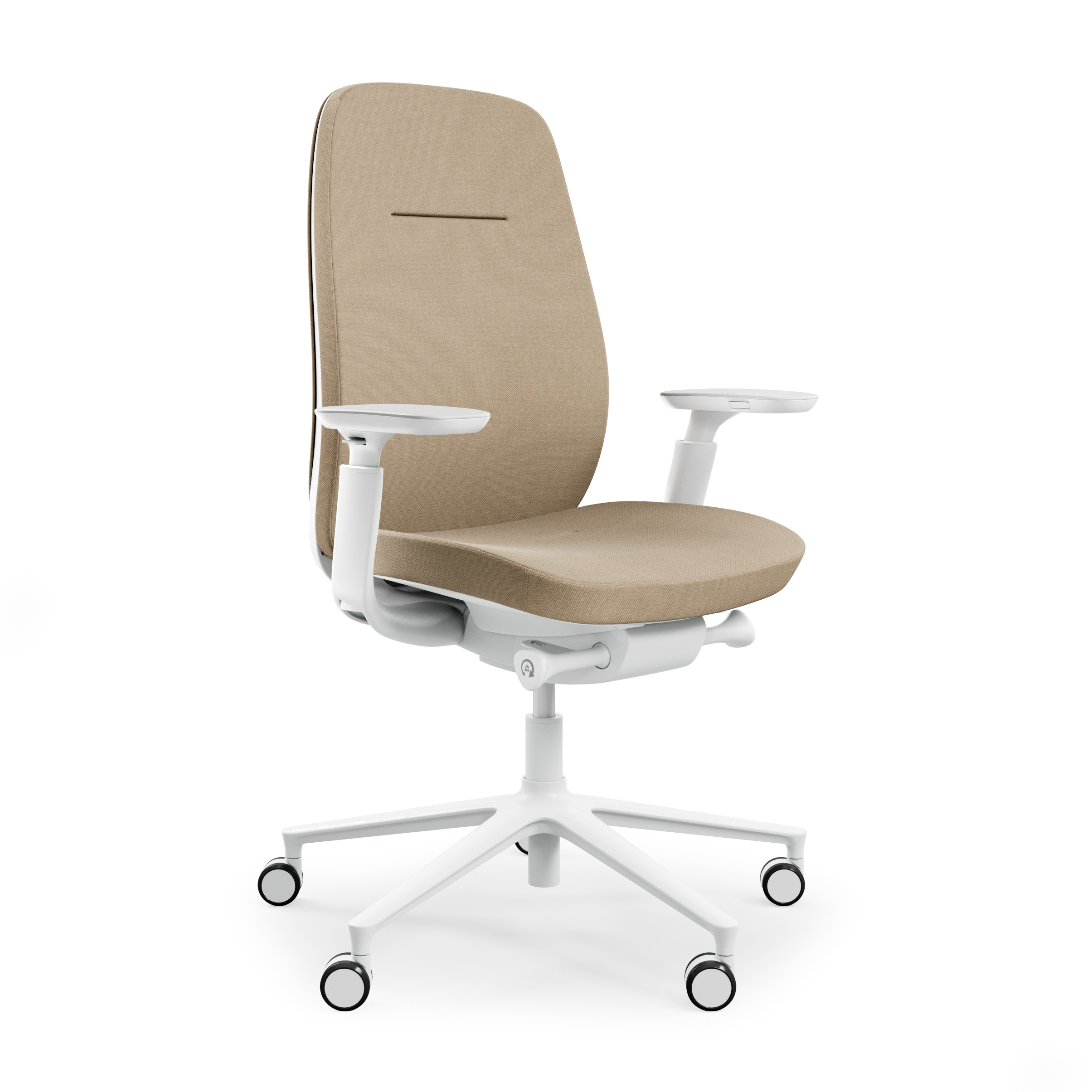 Profim Pace MAX 100SFL Bürodrehstuhl mit Polsterrücken in hellgrau, Stoff Tonal 61180