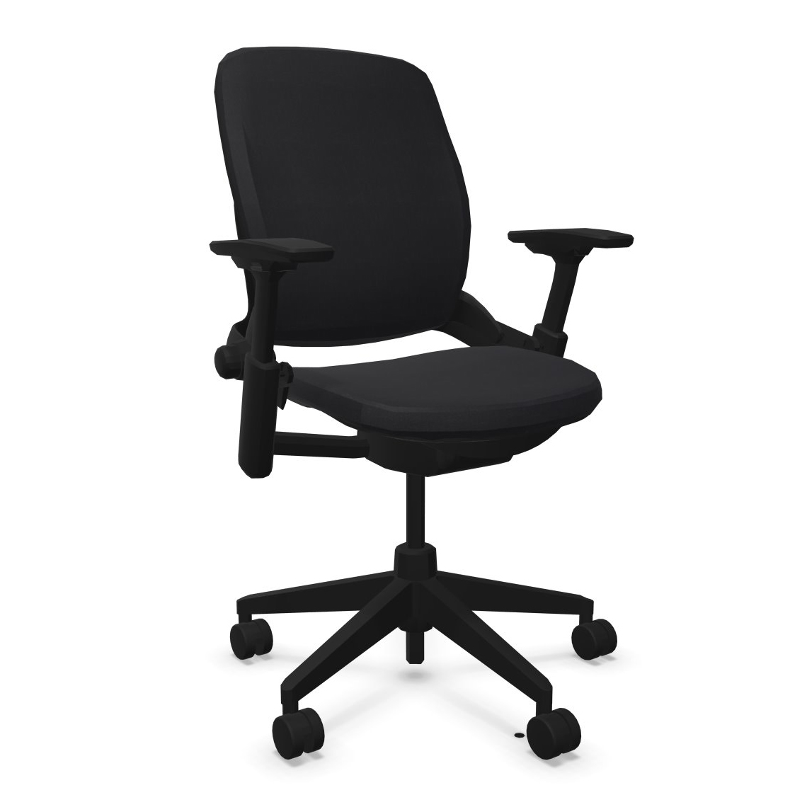 Steelcase LEAP V2 Bürostuhl BLACK EDITION mit Armlehnen und Wollbezug FAME