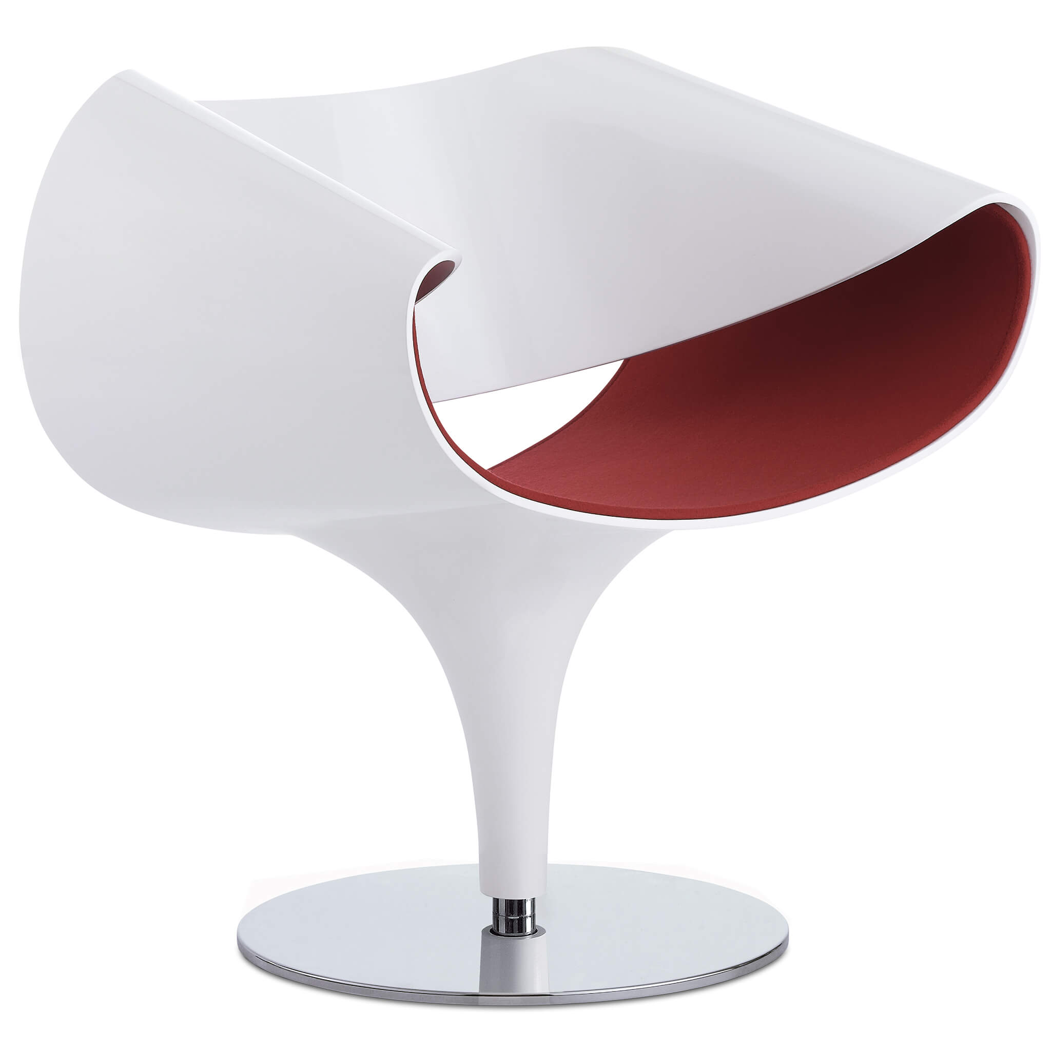 ZÜCO Perillo PE 0831 Loungesessel mit lackierter Kunststoffschale, optionale Sitzpolsterung