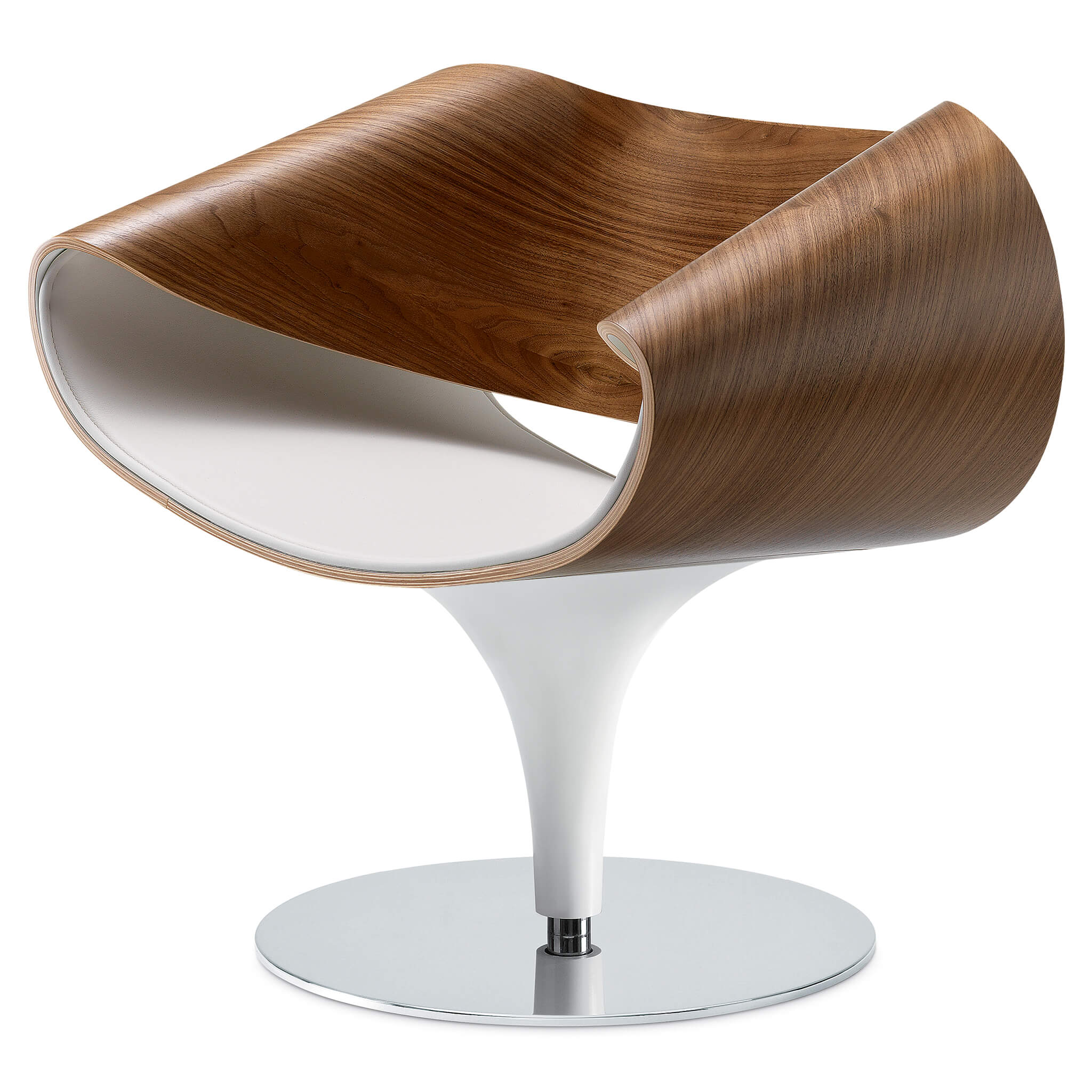 ZÜCO Perillo PE 0834 Designer-Stuhl mit Holzschale und Sitzpolster