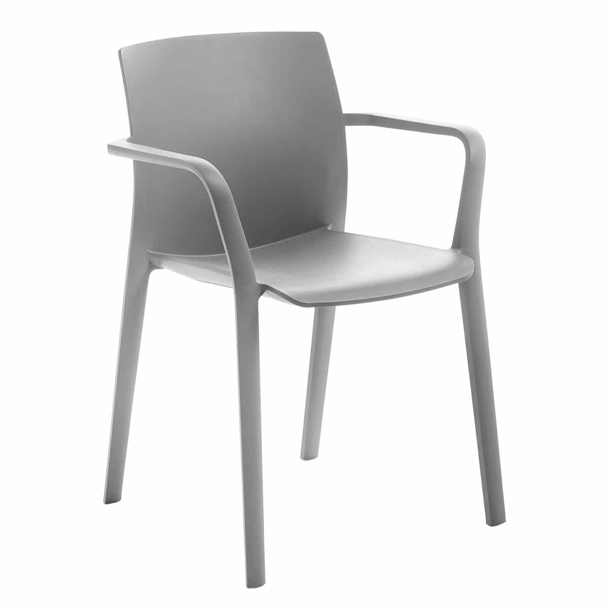 Kastel KLIA stapelbarer Besucherstuhl, wahlweise mit Polsterung